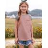 imageImily Bela Girls Summer T Shirts Casual Cap Sleeve Crewneck Raglan Tops with PocketLight Pink