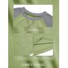 imageImily Bela Girls Summer T Shirts Casual Cap Sleeve Crewneck Raglan Tops with PocketOlive Drab