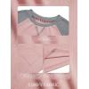 imageImily Bela Girls Summer T Shirts Casual Cap Sleeve Crewneck Raglan Tops with PocketPink