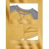imageImily Bela Girls Summer T Shirts Casual Cap Sleeve Crewneck Raglan Tops with PocketYellow