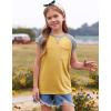 imageImily Bela Girls Summer T Shirts Casual Cap Sleeve Crewneck Raglan Tops with PocketYellow