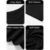 imageImily Bela Girls Summer T Shirts Kids Casual Crewneck Short Sleeve Loose Basic Tee Tops 514 YearsBlack