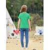 imageImily Bela Girls Summer T Shirts Kids Casual Crewneck Short Sleeve Loose Basic Tee Tops 514 YearsGreen