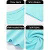 imageImily Bela Girls Summer T Shirts Kids Casual Crewneck Short Sleeve Loose Basic Tee Tops 514 YearsMint Color