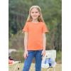 imageImily Bela Girls Summer T Shirts Kids Casual Crewneck Short Sleeve Loose Basic Tee Tops 514 YearsOrange