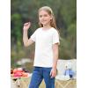imageImily Bela Girls Summer T Shirts Kids Casual Crewneck Short Sleeve Loose Basic Tee Tops 514 YearsWhite
