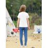 imageImily Bela Girls Summer T Shirts Kids Casual Crewneck Short Sleeve Loose Basic Tee Tops 514 YearsWhite