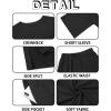 imageImily Bela Womens 2 Piece Lounge Sets Summer Casual Outfits Oversized 34 Sleeve T Shirts and Shorts Pajama Matching SetBlack