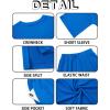 imageImily Bela Womens 2 Piece Lounge Sets Summer Casual Outfits Oversized 34 Sleeve T Shirts and Shorts Pajama Matching SetBlue