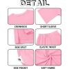 imageImily Bela Womens 2 Piece Lounge Sets Summer Casual Outfits Oversized 34 Sleeve T Shirts and Shorts Pajama Matching SetPink