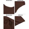 imageImily Bela Womens 2 Piece Outfits Sweater Sets Knit Summer Casual Crewneck Sleeveless Tops Wide Leg Pants TracksuitsCoffee