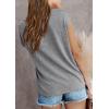 imageImily Bela Girls Cap Sleeve Summer Tops Casual Crewneck Loose Tshirts with PocketGrey