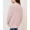imageImily Bela Girls Cardigan Open Front Popcorn Knit Long Sleeve Sweaters Coat with PocketsPink