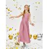 imageImily Bela Girls Chiffon Dresses Formal Sleeveless Junior Bridesmaid Wedding Party Maxi DressDark Pink