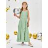 imageImily Bela Girls Chiffon Dresses Formal Sleeveless Junior Bridesmaid Wedding Party Maxi DressGreen