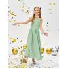 imageImily Bela Girls Chiffon Dresses Formal Sleeveless Junior Bridesmaid Wedding Party Maxi DressGreen