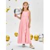 imageImily Bela Girls Chiffon Dresses Formal Sleeveless Junior Bridesmaid Wedding Party Maxi DressPink