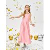 imageImily Bela Girls Chiffon Dresses Formal Sleeveless Junior Bridesmaid Wedding Party Maxi DressPink