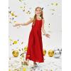 imageImily Bela Girls Chiffon Dresses Formal Sleeveless Junior Bridesmaid Wedding Party Maxi DressRed