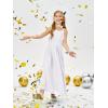 imageImily Bela Girls Chiffon Dresses Formal Sleeveless Junior Bridesmaid Wedding Party Maxi DressWhite