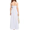imageImily Bela Girls Chiffon Dresses Formal Sleeveless Junior Bridesmaid Wedding Party Maxi DressWhite
