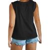 imageImily Bela Womens Plus Size Tank Tops Sleeveless Crew Neck Summer Casual Basic Tees ShirtsBlack