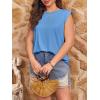 imageImily Bela Womens Plus Size Tank Tops Sleeveless Crew Neck Summer Casual Basic Tees ShirtsBlue