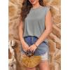 imageImily Bela Womens Plus Size Tank Tops Sleeveless Crew Neck Summer Casual Basic Tees ShirtsGrey