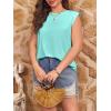 imageImily Bela Womens Plus Size Tank Tops Sleeveless Crew Neck Summer Casual Basic Tees ShirtsLight Blue