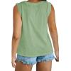 imageImily Bela Womens Plus Size Tank Tops Sleeveless Crew Neck Summer Casual Basic Tees ShirtsLight Green