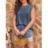imageImily Bela Womens Plus Size Tank Tops Sleeveless Crew Neck Summer Casual Basic Tees ShirtsNavy