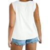 imageImily Bela Womens Plus Size Tank Tops Sleeveless Crew Neck Summer Casual Basic Tees ShirtsWhite