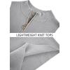 imageImily Bela Womens Summer Zipper Knit Crop Tops Going Out Sweater Tank Fashion Sexy Y2k Sleeveless ShirtsGrey