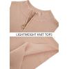 imageImily Bela Womens Summer Zipper Knit Crop Tops Going Out Sweater Tank Fashion Sexy Y2k Sleeveless ShirtsKhaki