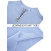 imageImily Bela Womens Summer Zipper Knit Crop Tops Going Out Sweater Tank Fashion Sexy Y2k Sleeveless ShirtsLight Blue