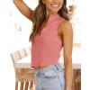 imageImily Bela Womens Summer Zipper Knit Crop Tops Going Out Sweater Tank Fashion Sexy Y2k Sleeveless ShirtsPink