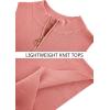 imageImily Bela Womens Summer Zipper Knit Crop Tops Going Out Sweater Tank Fashion Sexy Y2k Sleeveless ShirtsPink