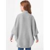 imageImily Bela Girls Cardigans Kids Casual Batwing Sleeve Open Front Knitted SweaterGrey