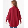 imageImily Bela Girls Cardigans Kids Casual Batwing Sleeve Open Front Knitted SweaterRed