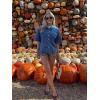 imageImily Bela Womens Oversized Short Sleeve Denim Jackets Trendy Cropped Jean Tops ShacketsBlue