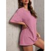 imageImily Bela Womens Oversized T Shirts Vintage Cotton Tees Crewneck Short Sleeve Washed Summer Tunic TopsLight Pink