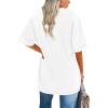 imageImily Bela Womens Oversized T Shirts Vintage Cotton Tees Crewneck Short Sleeve Washed Summer Tunic TopsWhite