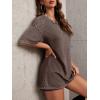 imageImily Bela Womens Oversized T Shirts Vintage Cotton Tees Crewneck Short Sleeve Washed Summer Tunic TopsYellowish Brown