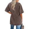 imageImily Bela Womens Oversized T Shirts Vintage Cotton Tees Crewneck Short Sleeve Washed Summer Tunic TopsYellowish Brown