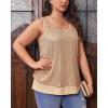 imageImily Bela Womens Plus Size Sequin Tank Tops Summer Scoop Neck Sleeveless Tshirts Sexy Sparkle Shimmer Tunic TopsChampagne Gold