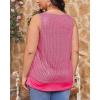imageImily Bela Womens Plus Size Sequin Tank Tops Summer Scoop Neck Sleeveless Tshirts Sexy Sparkle Shimmer Tunic TopsRose Red