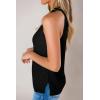 imageImily Bela Womens Summer Halter Tank Tops Sleeveless Casual Racerback Loose Shirts Knit Cami Sweater VestBlack