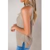 imageImily Bela Womens Summer Halter Tank Tops Sleeveless Casual Racerback Loose Shirts Knit Cami Sweater VestKhaki