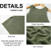 imageImily Bela Womens Summer Halter Tank Tops Sleeveless Casual Racerback Loose Shirts Knit Cami Sweater VestOlive Green