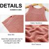 imageImily Bela Womens Summer Halter Tank Tops Sleeveless Casual Racerback Loose Shirts Knit Cami Sweater VestPink